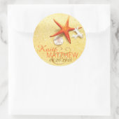 シーセルビーチ目的地ウェディングラベル ラウンドシール (バッグ)