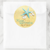 シーセルビーチ目的地ウェディングラベル ラウンドシール (バッグ)