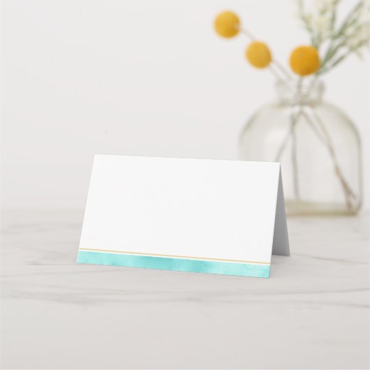 シーセルビーチ結婚テーマの折り畳み座席表 プレイスカード (裏面)