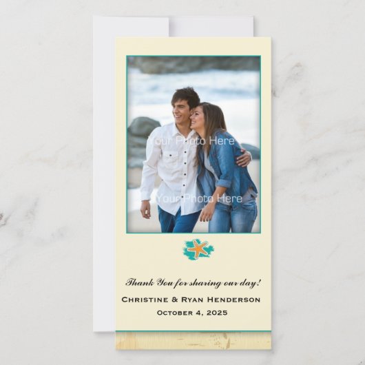 シーセルビーチ サンキューカード (正面)