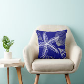 シーセルモダンビーチハウスブルーホワイトヒトデ クッション (椅子)