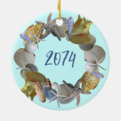 シーセルリース名と年のオーナメント セラミックオーナメント (裏面)