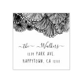 シーセル差出人住所切手 ラバースタンプ (インプリント)