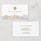 シーセル水彩背景名刺 名刺 (正面/裏面)