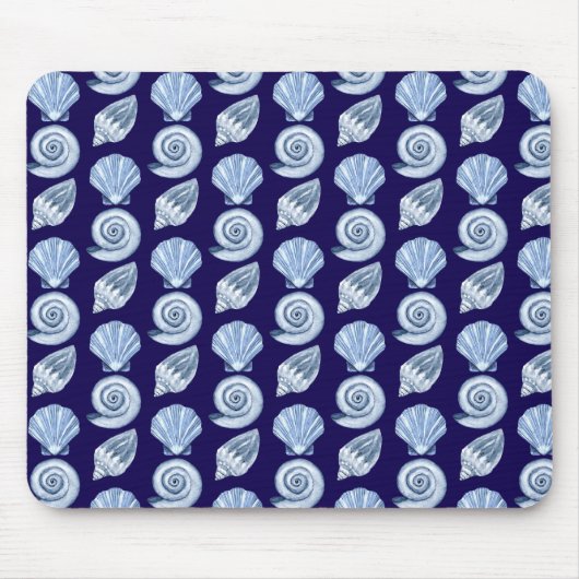 シーセル沿岸航海の海ブルー マウスパッド (正面)