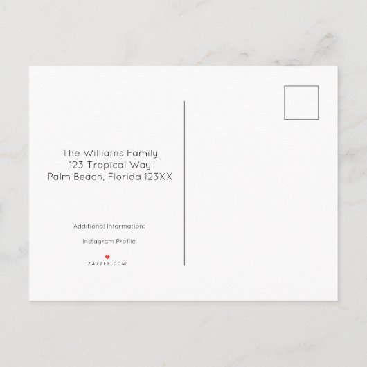 シーセル海引っ越しました 案内ポストカード (裏面)