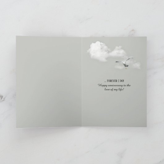 シーセル結婚の記念日 カード (内部)