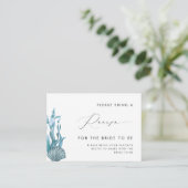 シーセル航海のブライダルシャワーレシピ要求 エンクロージャーカード (スタンド正面)