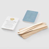 シーセル金ゴールドほこりっぽいブルービーチ結婚式プログラムファン ハンドファン (組立なし)