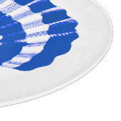 シーセル – コバルトブルーとホワイト カッティングボード (角)