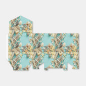 シーセル，ヴィンテージ，コラージュ，ターコイズ，シック，トレンディー,おもしろい フェイバーボックス (折り畳みなし)