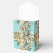 シーセル，ヴィンテージ，コラージュ，ターコイズ，シック，トレンディー,おもしろい フェイバーボックス (オープン)