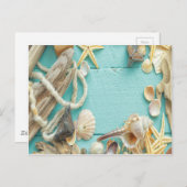 シーセル,ヴィンテージ,コラージュ,ターコイズ,シック,トレンディー,おもしろい ポストカード (正面/裏面)