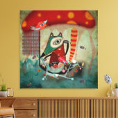 シーセーラーキツネネストアンドバーズ キャンバスプリント (インサイチュ (リビング))