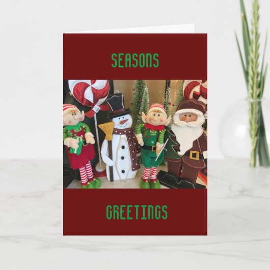 シーソンズの挨拶楽しむと休日 シーズンカード (正面)