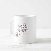 シーソーの太った男 コーヒーマグカップ (正面左)