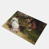 シーソーの子ども（Frederick Morgan著） ドアマット (アングル)