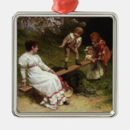 シーソーの子ども（Frederick Morgan著） メタルオーナメント