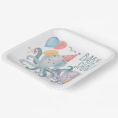 シータコビーチベビーシャワーの下 ペーパープレート (傾斜あり)