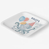 シータコ水彩色誕生日 ペーパープレート (傾斜あり)