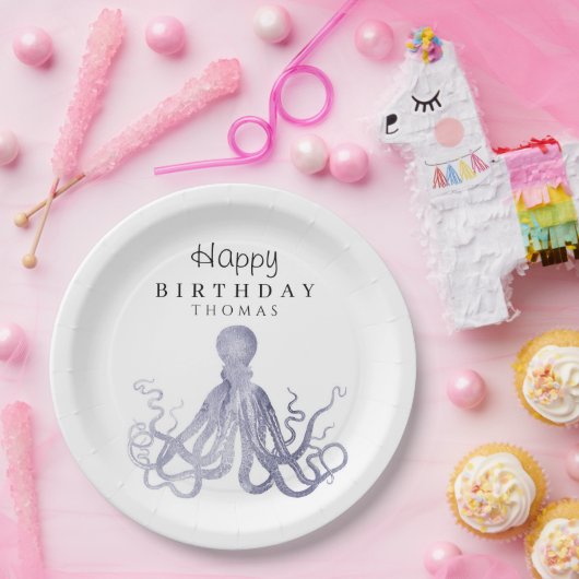 シータコ誕生日下で愛らしい ペーパープレート (パーティー)