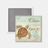 シーターテコーストビーチ-食洗機マグネット マグネット (正面/裏面)