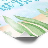 シータートルアンダーシー誕生日ウェルカムサイン フォトプリント            (角)