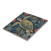 シータートルウィリアムモリススタイルハワイアントロピカル タイル (側面)