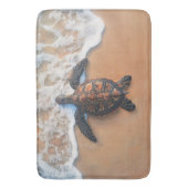 シータートルオンザビーチ バスマット (正面縦)