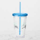 シータートルキュート&カラフルオリジナルスケッチ アクリルタンブラー (右)