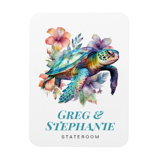 シータートルクルーズ船州のマグネット マグネット (縦)