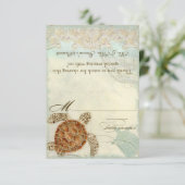 シータートルコーストビーチ- DIYテント座席表 招待状 (スタンド正面)