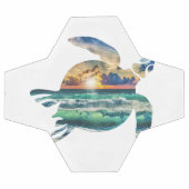 シータートルサンセットビーチゴルフボールゴルフボールマーケ サッカーボール (フラット)