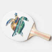 シータートルサンセットビーチゴルフボールゴルフボールマーケ 卓球ラケット (横)