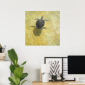 シータートルシャドー遊プリント ポスター (ホームオフィス)