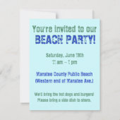 シータートルシルエット 招待状 (裏面)