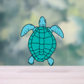 シータートルスイミングスケッチ アクリルサイン (ニュートラル)