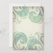 シータートルズトロピカルビーチ婚約パーティ 招待状 (裏面)