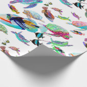 シータートルズ&トロピカルフィッシュラッピング紙 ラッピングペーパー (角)