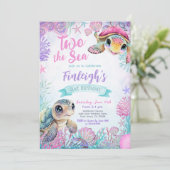 シータートルセカンドバースデー招待状 招待状 (スタンド正面)