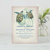 シータートルトロピカルビーチ結婚式 招待状 (スタンド正面)