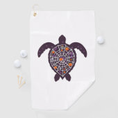 シータートルハロウィーンスパイダー – くもの巣カボチャ幽霊ホール ゴルフタオル (インサイチュ)