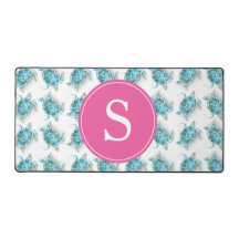 シータートルピンクモノグラムドルムデコール