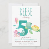 シータートルフィフス誕生日招待状 招待状 (正面)