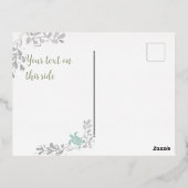 シータートルフォイルホリデーポストカード 箔シーズンポストカード (裏面)