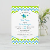 シータートルママ+ベビー|ベビーシャワー招待状 招待状 (スタンド正面)