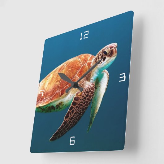 シータートルラージスクウェア壁時計 スクエア壁時計 (傾斜)