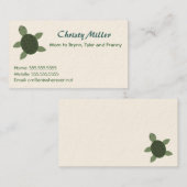 シータートル名刺 コーリングカード (正面/裏面)