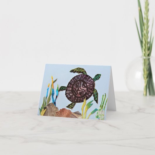 シータートル誕生日 サンキューカード (正面)