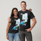 シータートル誕生日I'm 4海水槽テーマ4th Tシャツ (ユニセックス)